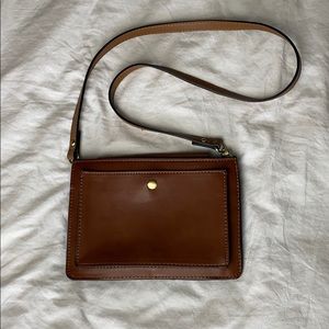 Brown leather bag